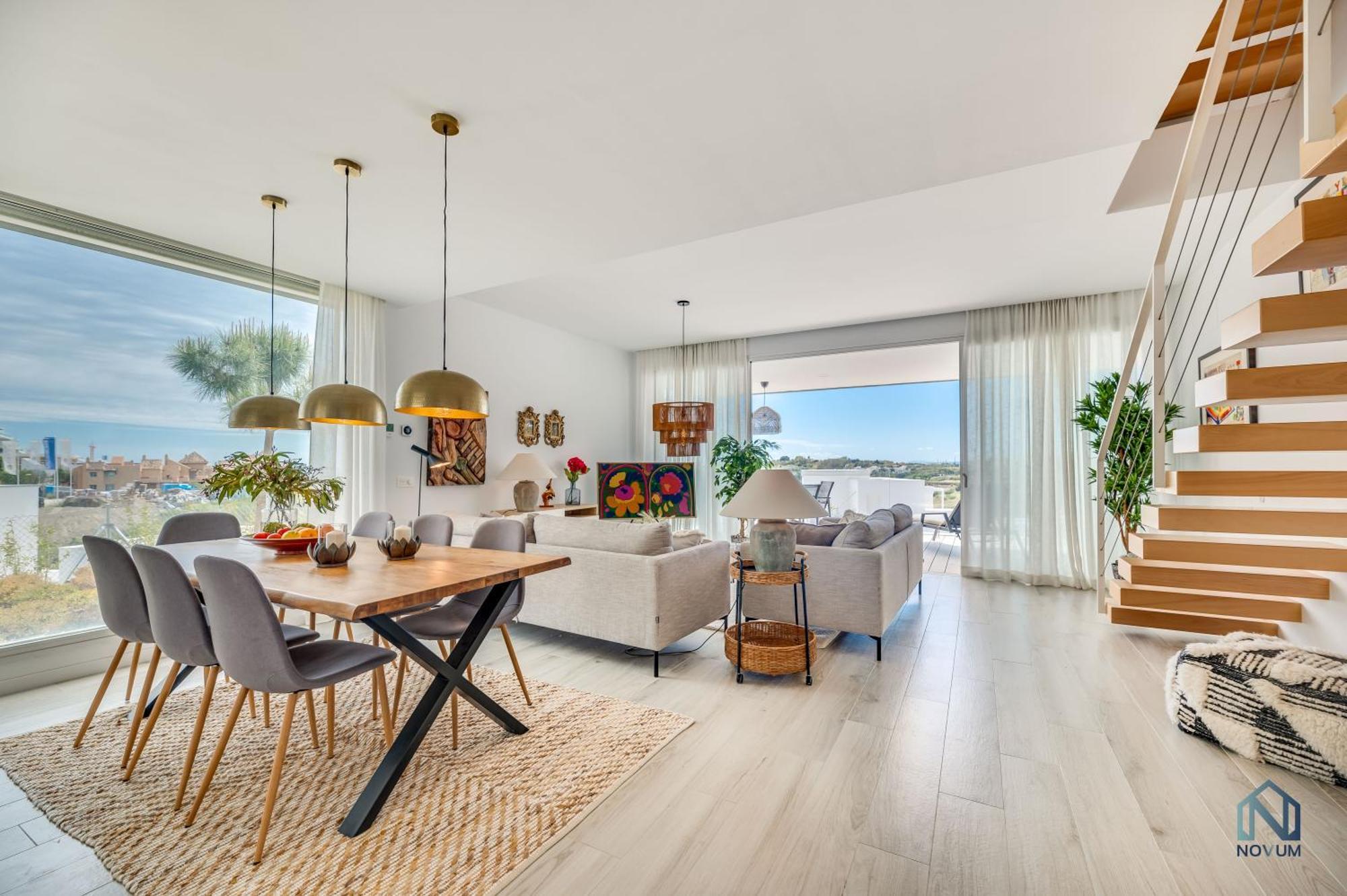 Unique 3-Bdrm Townhouse, Stunning View, Pool & Bbq Apartment Estepona Exterior photo
